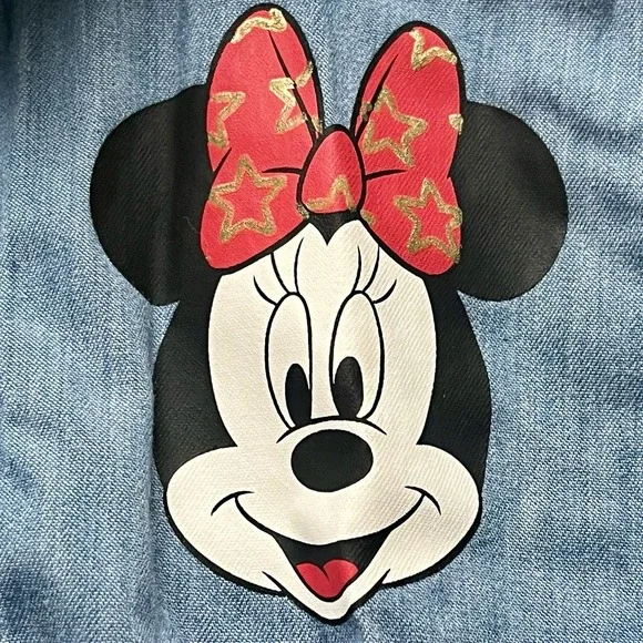 Disney Minnie Mouse Stars & Stripes Dress 2T Toddler Chambray Patriotic Tulle - Picture 7 of 7